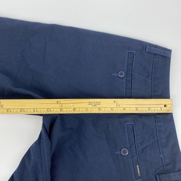 O'Neill Chino Shorts Boys 23 Waist Standard Fit Navy Blue - Picture 8 of 9